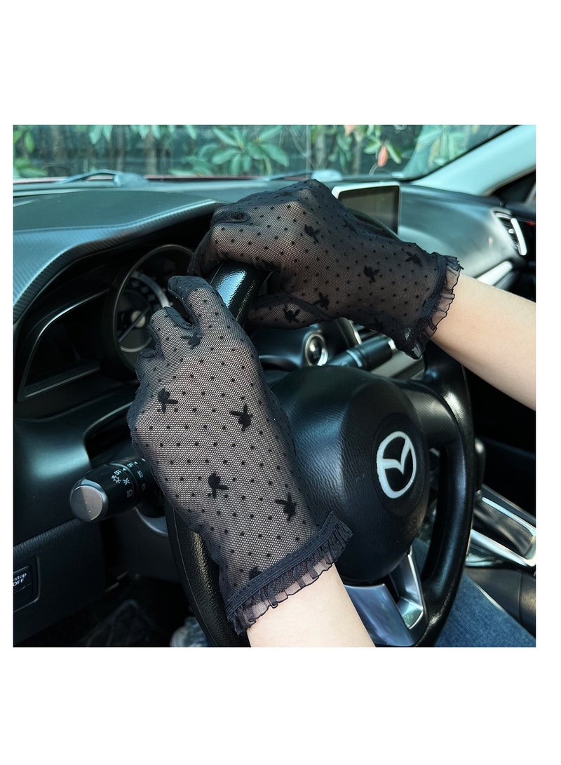 قفازات نسائية للقيادة، قفازات غير قابلة للانزلاق، حماية من الشمس، قفازات صيفية للحماية من الأشعة فوق البنفسجية - Image 2