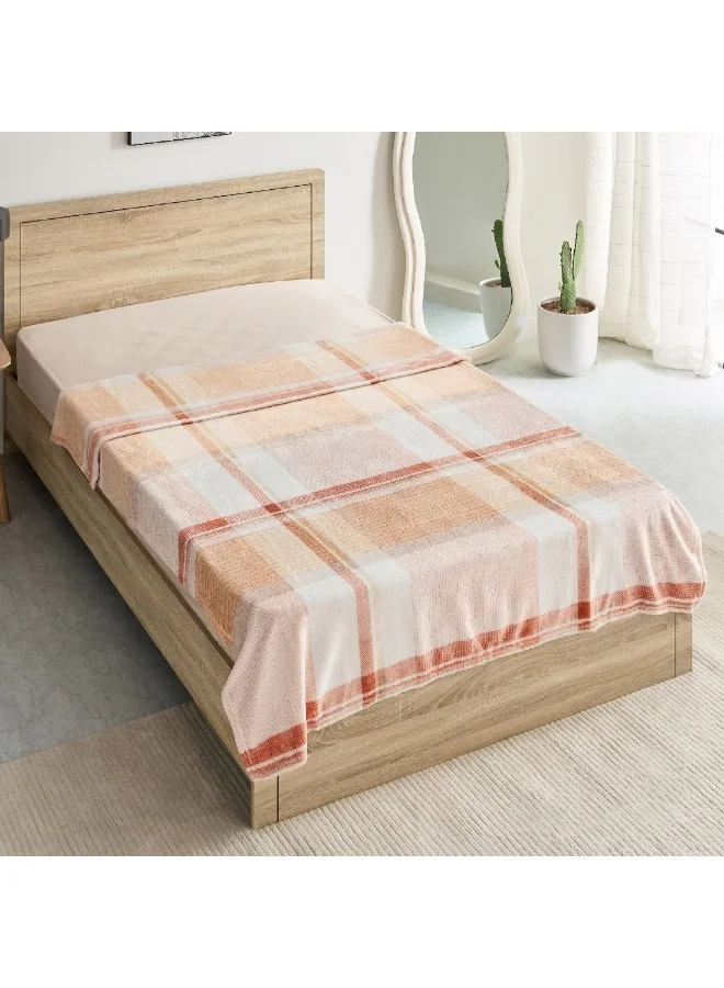 Home Box Matrix Seth Printed Flannel Twin Blanket 200 x 140 cm
