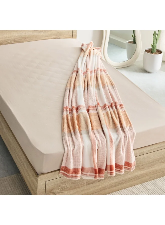 Home Box Matrix Seth Printed Flannel Twin Blanket 200 x 140 cm