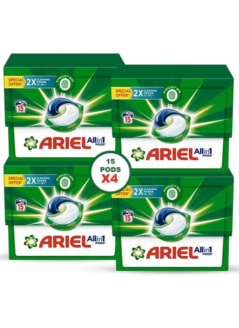Original All-In-1 Laundry Detergent Pods 4 x 15 Pods