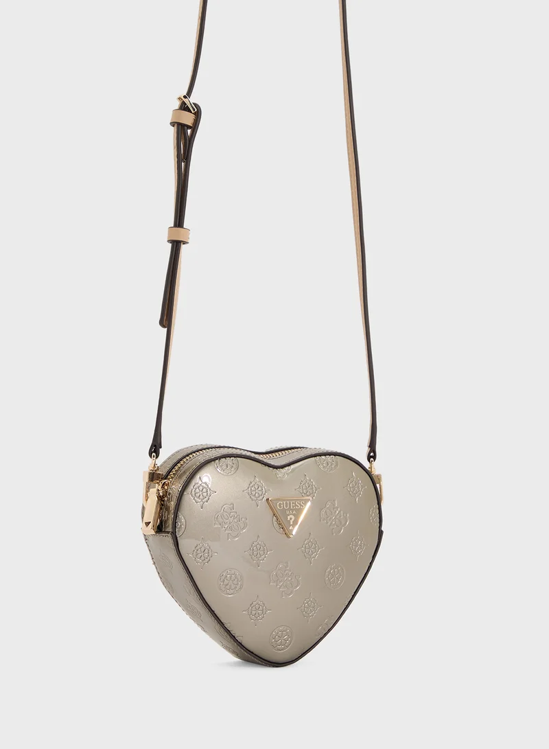 GUESS Arnela Mini Heart Bag