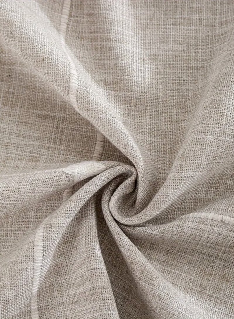 تمر (فاكهة) مفرش طاولة مستدير قابل للغسل من القطن والكتان مفارش مائدة شرابة قماش غطاء طاولة مقاوم للأتربة للمطبخ طاولة الطعام للاستخدام اليومي (140*140) - Image 5