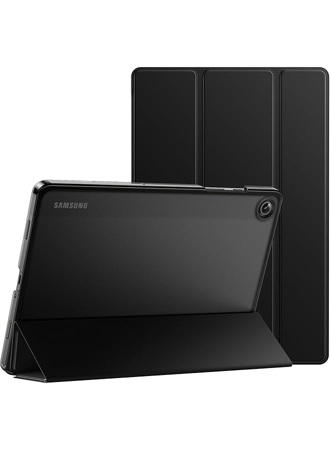 جي تيك حافظة لجهاز سامسونج جالكسي تاب A9+ A9 Plus مقاس 11 بوصة 2023 مع ظهر شفاف رفيع وحامل ثلاثي الطي وغطاء واقي للكمبيوتر اللوحي مع خاصية الاستيقاظ التلقائي باللون الأسود - Image 1