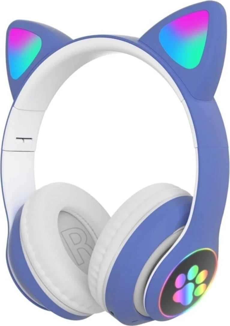 كونكورد Cat Ear Bluetooth 5.0 RGB LED Paw Headset Colorful Stn - 28 Stn-28