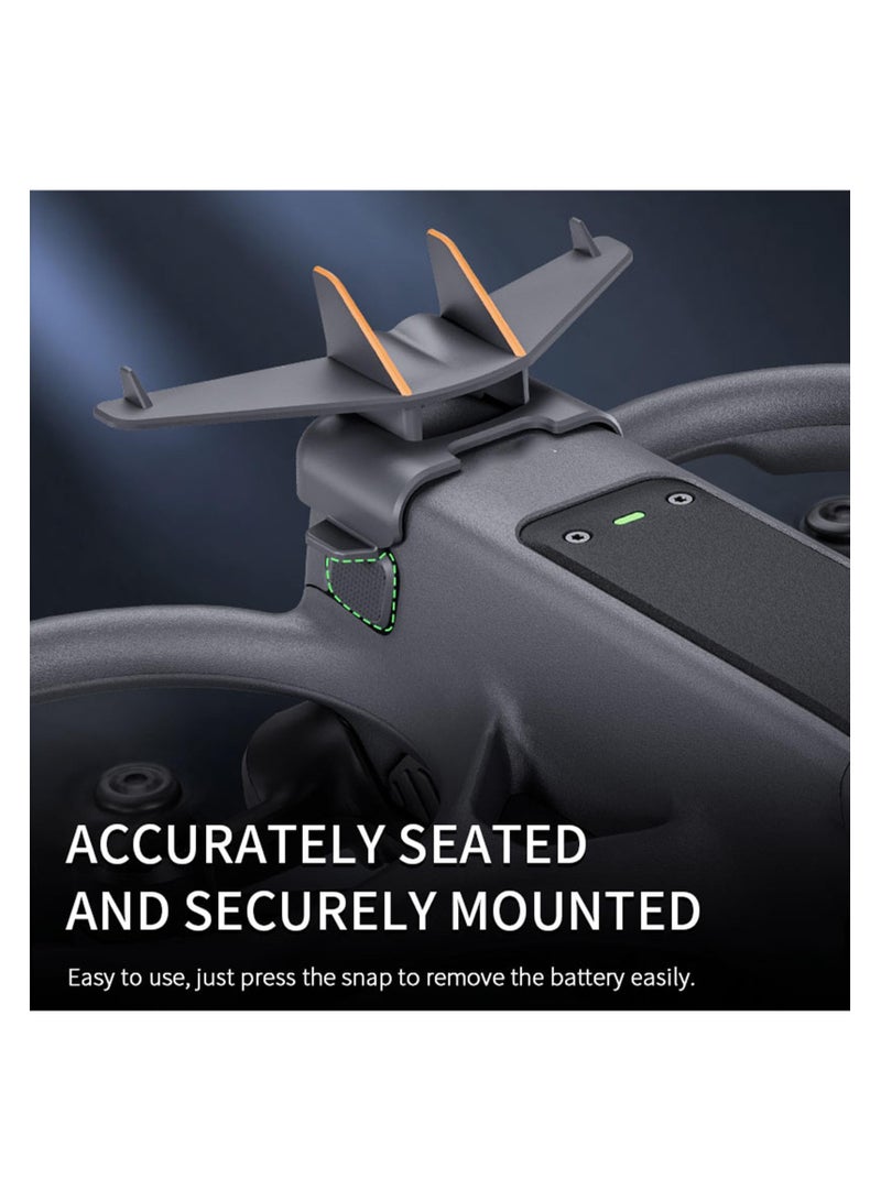 ذيل الطيران لـ DJI Avata 2، حامل بطارية جناح ذيل الطائرة بدون طيار، مشبك تثبيت ذيل الطيران، ملحقات الطائرات بدون طيار، غطاء حماية للبطارية مضاد للسقوط، دعامة ثابتة - Image 3