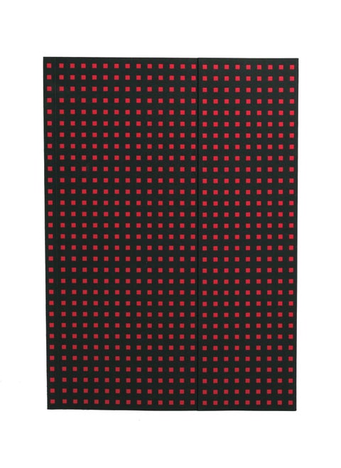 Quadro Black on Red A4 Lined Wrap Closure 112pages 100gsm Notebook