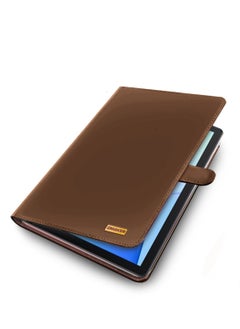 اوميكر جراب Xiaomi Redmi Pad Pro 5G 2024 مقاس 12.1 بوصة من جلد البولي يوريثان بإغلاق مغناطيسي - بني داكن  - Image 4