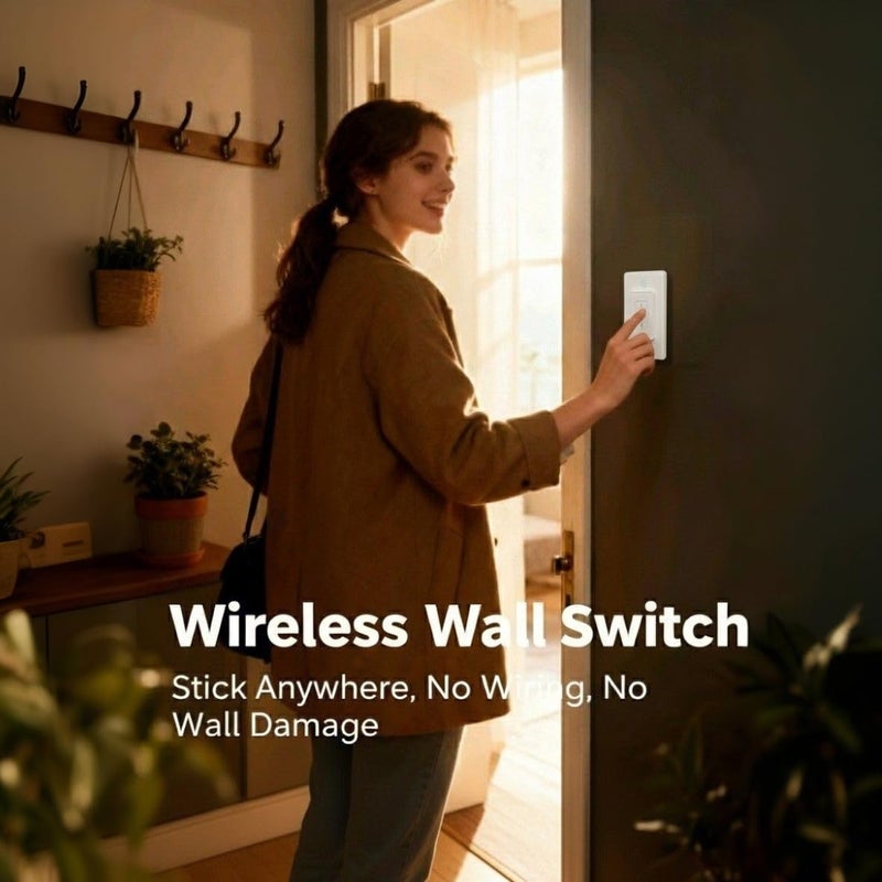 LoraTap Remote Control Outlet: Wireless Light Switch with Wall Plate — Long Range — Plug in On Off Switch for Lights & Small Appliances — 1 Remote for 3 Outlets — no Wiring - Image 4