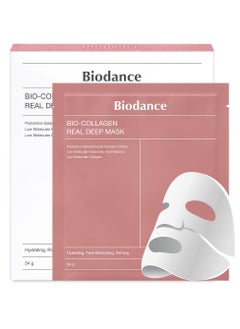 BIODANCE BIODANCE Bio-Collagen Real Deep Mask, Hydrating Overnight Mask, Pore Minimizing, Elasticity Improvement, 34g x4ea  - Image 1
