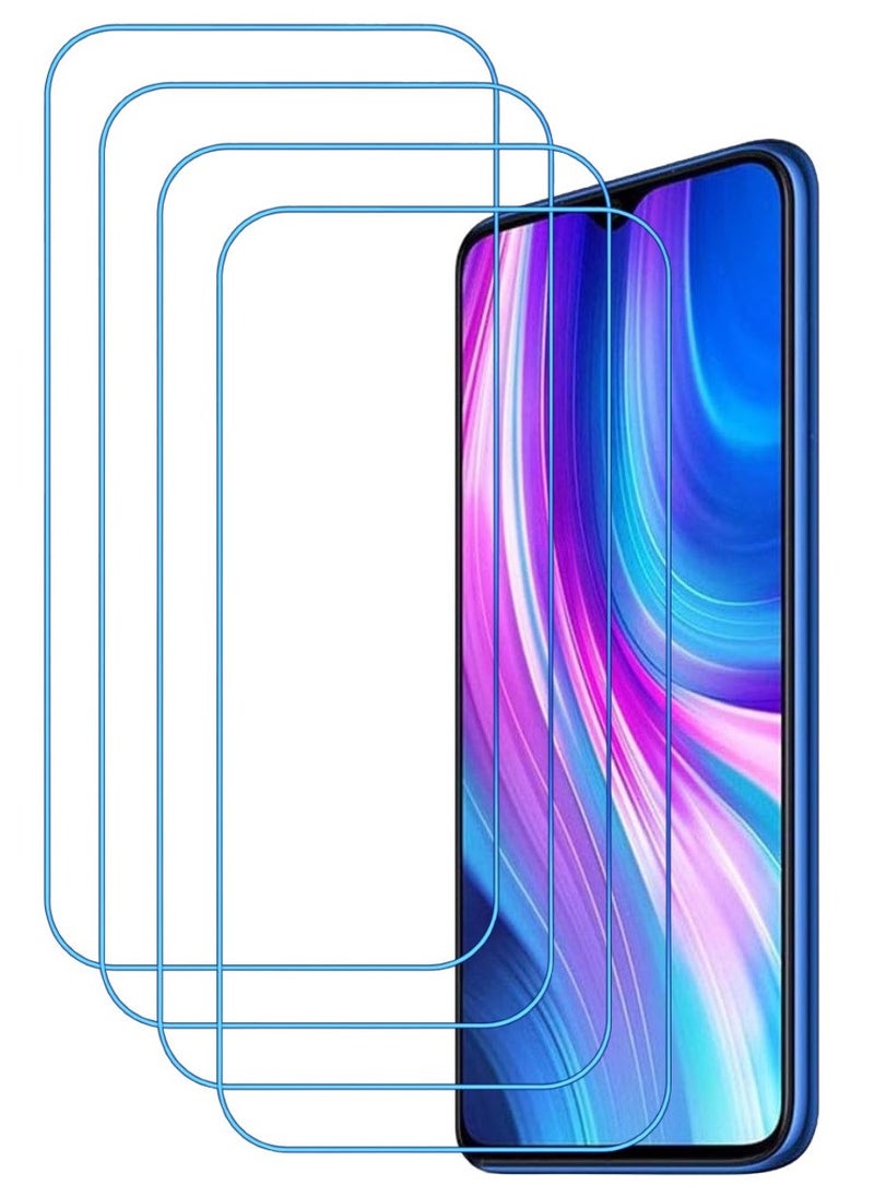 ACLIX 4 Pieces Antistatic ESD Dustproof Premium Quality High Definition Clear Tempered Glass Screen Protector Designed For Xiaomi Redmi Note 8 Pro - Image 1