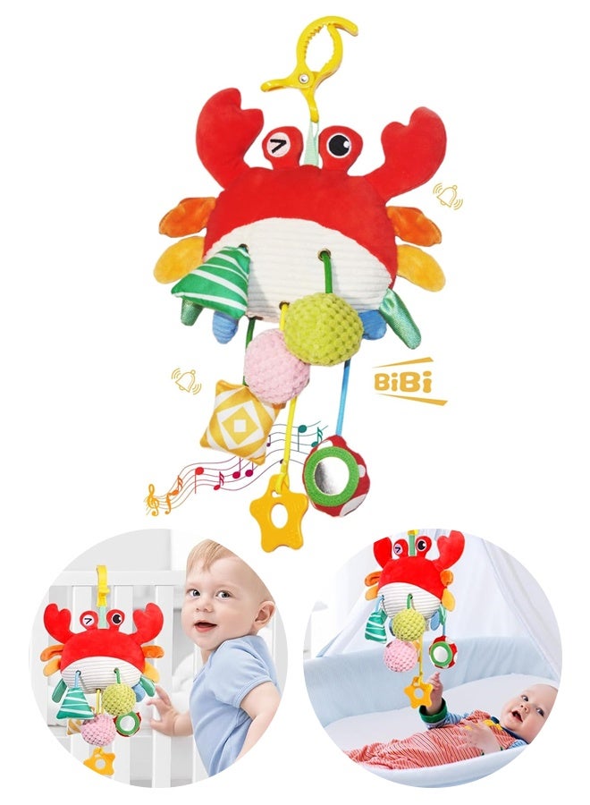 ألعاب مقاعد السيارة والعربات للأطفال ٠-٦ شهور – ألعاب تسلية بصرية وسمعية مع أصوات - Image 1