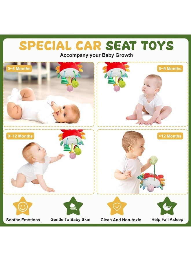 ألعاب مقاعد السيارة والعربات للأطفال ٠-٦ شهور – ألعاب تسلية بصرية وسمعية مع أصوات - Image 5