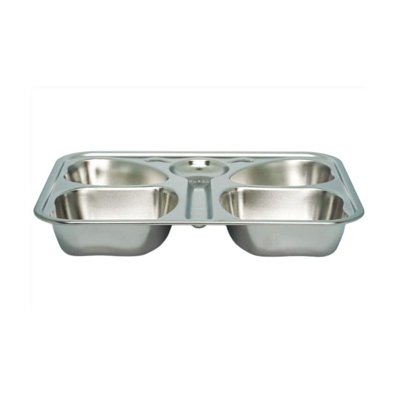 THEONI Stainless Steel Butterfly Plate for Kids – 4 Section Divided Tray | BPA-Free, Non-Toxic, Unbreakable Dinnerware for Toddlers & Babies - Image 5