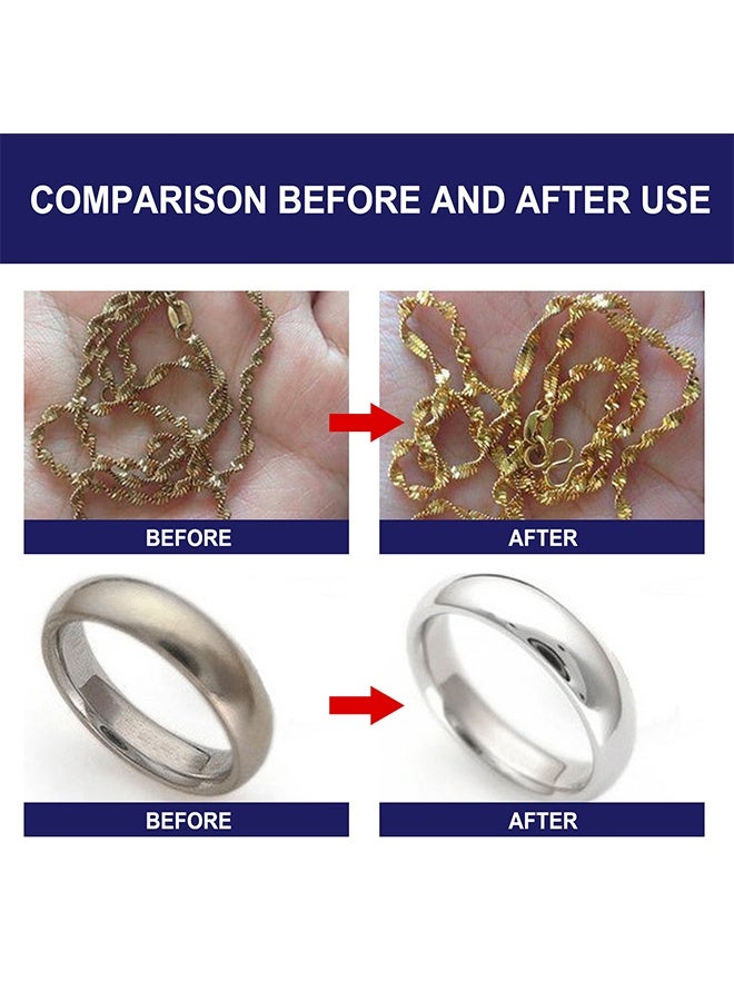 JUE-FISH Jewelry Cleaner, Jewelry Cleaner Solution for Diamond, Gold, Silver, Gemstones, Best Extra Concentrated Formula Silver Jewelry Cleaner For Sonic And Ultrasonic Jewelry Cleaner Solution 50ml - Image 5