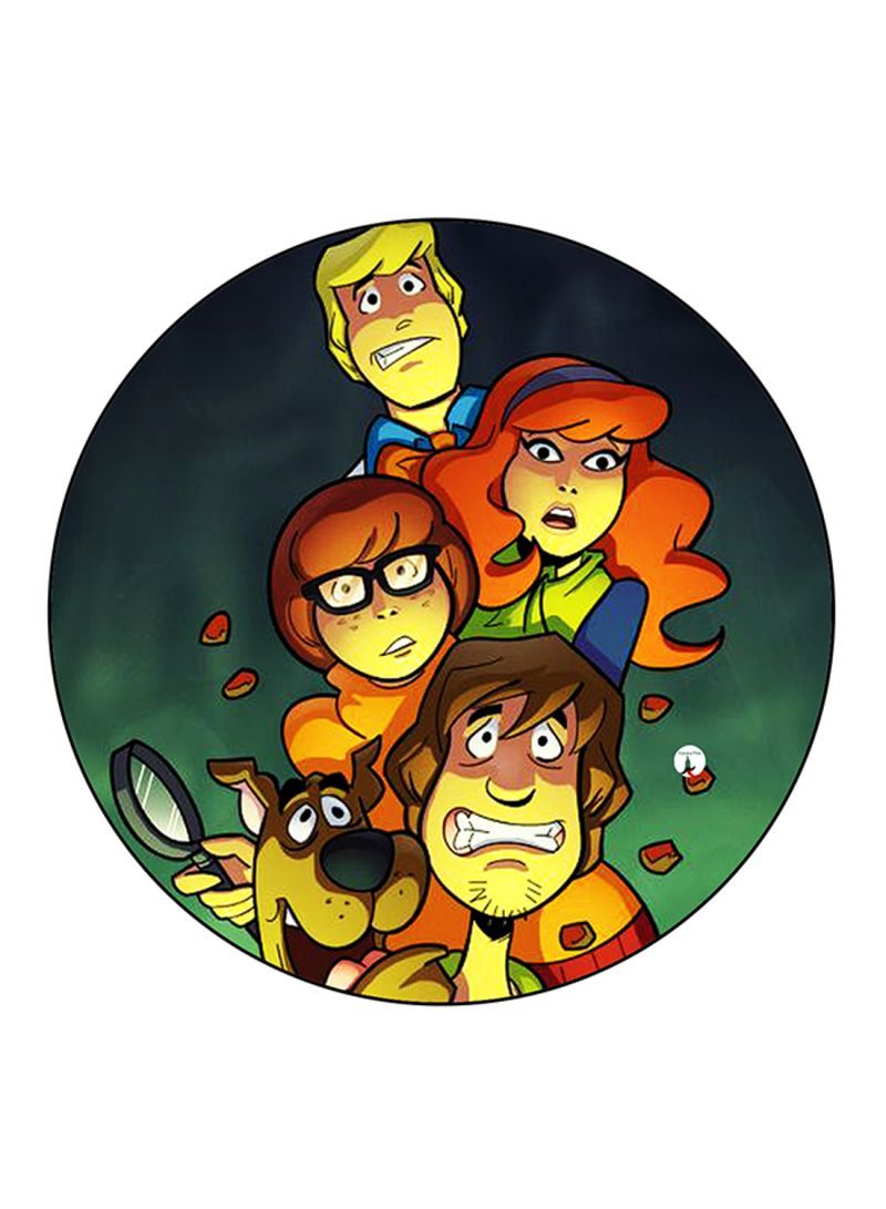 RKN Scoopy Doo Printed Mouse Pad Round  Multicolour