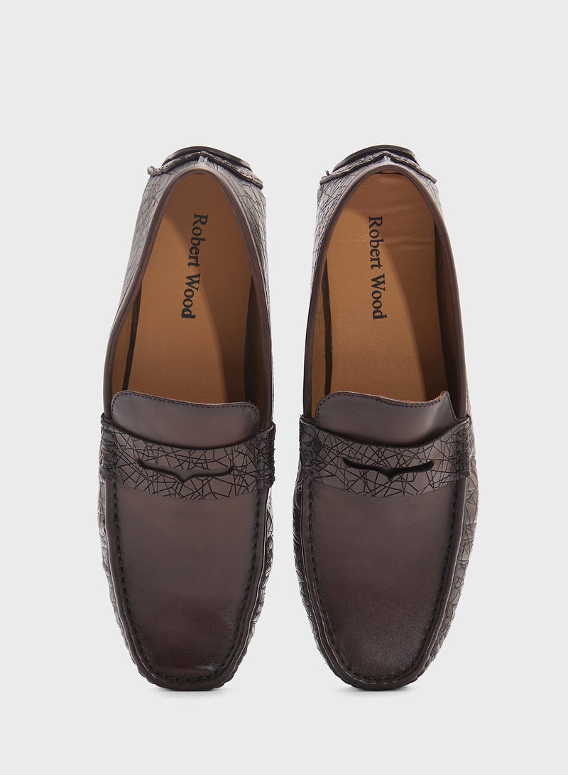 Robert Wood Genuine Leather Loafers  - Image 4