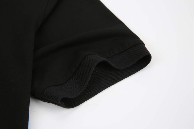 Alex Vando Mens Polo Shirts Short Sleeve Regular Fit Fashion Designed Shirt,Black,XLarge - Image 4