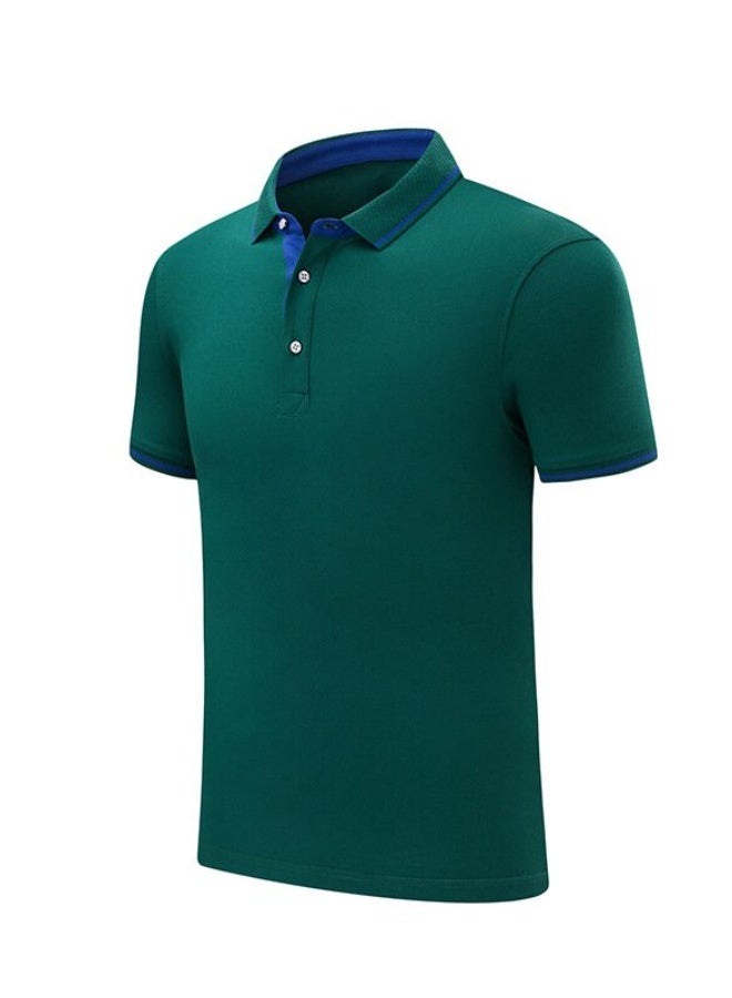 NIBEMINENT Summer catering work clothes short-sleeved men barbecue hot pot milk tea chef restaurant waiter T-shirt - Image 1
