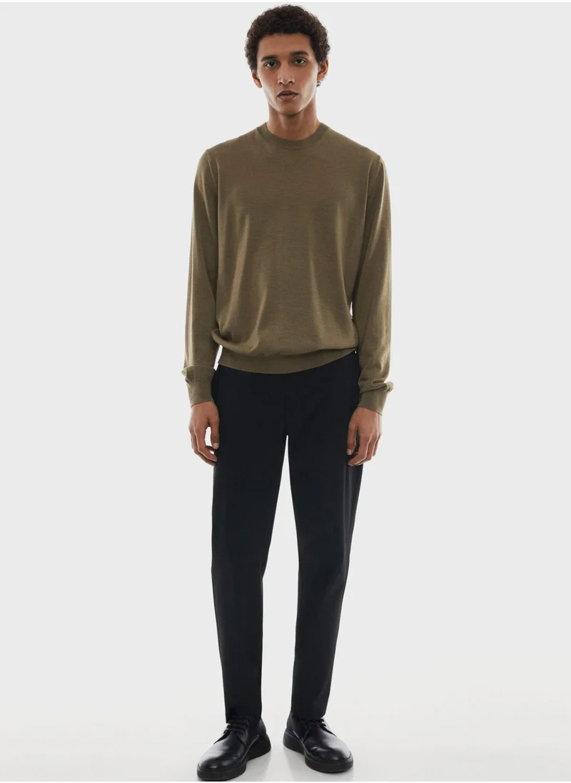 Mango Man Essential Crew Neck T-Shirt