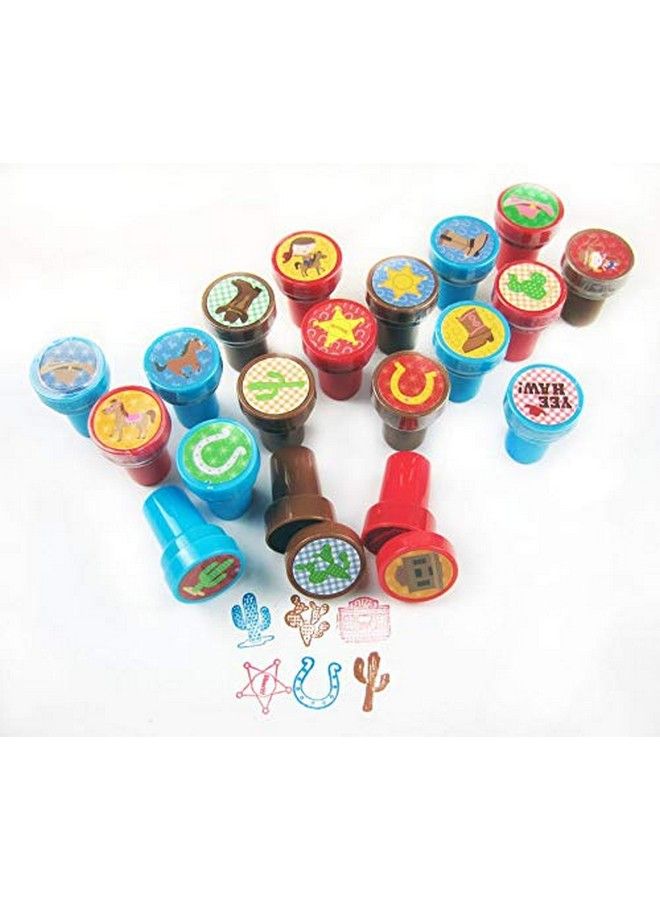 TINYMILLS Tiny Mills 24 Pcs Western Cowboy Cowgirl Stampers For Kids Western Party Favors Goody Bag Stuffers Pinata Fillers Carnival Classroom Rewards - Image 4