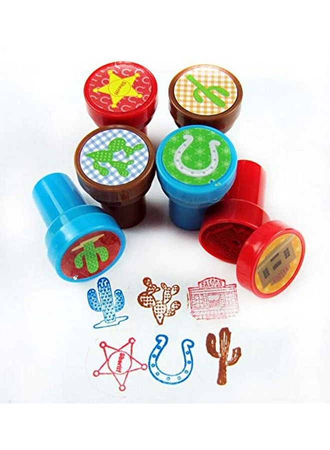 TINYMILLS Tiny Mills 24 Pcs Western Cowboy Cowgirl Stampers For Kids Western Party Favors Goody Bag Stuffers Pinata Fillers Carnival Classroom Rewards - Image 3