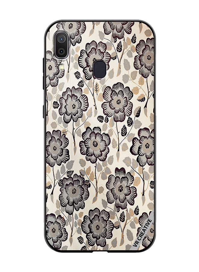 VR CREATIVE Protective Case Cover For Samsung Galaxy A30 Floral Design Multicolour - Image 1