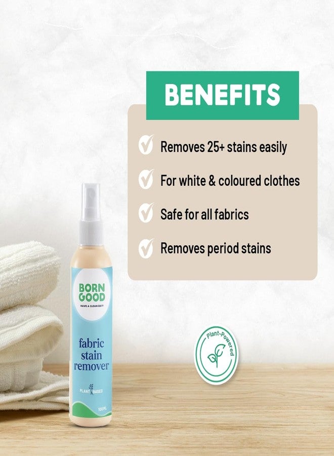 Born Good Natural Fabric Stain Remover For Clothes | 100ml | Removes Tough Stains & Period Stains | Plant-Based, Biodegradable, Non-Toxic, Eco-Friendly, Organic, Herbal - Image 2