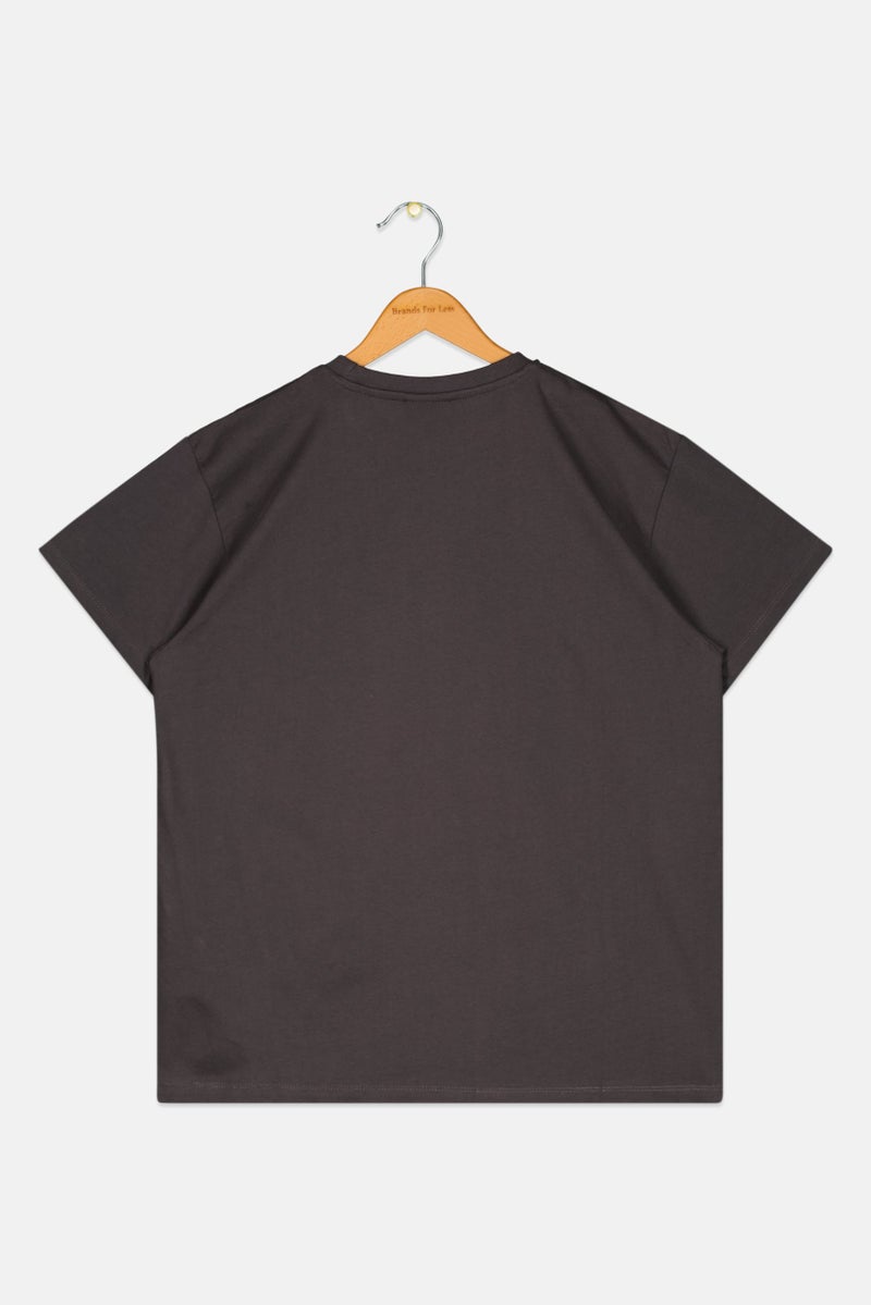 Ellesse تي شيرت أولاد بأكمام قصيرة للأطفال، رمادي داكن - Image 2