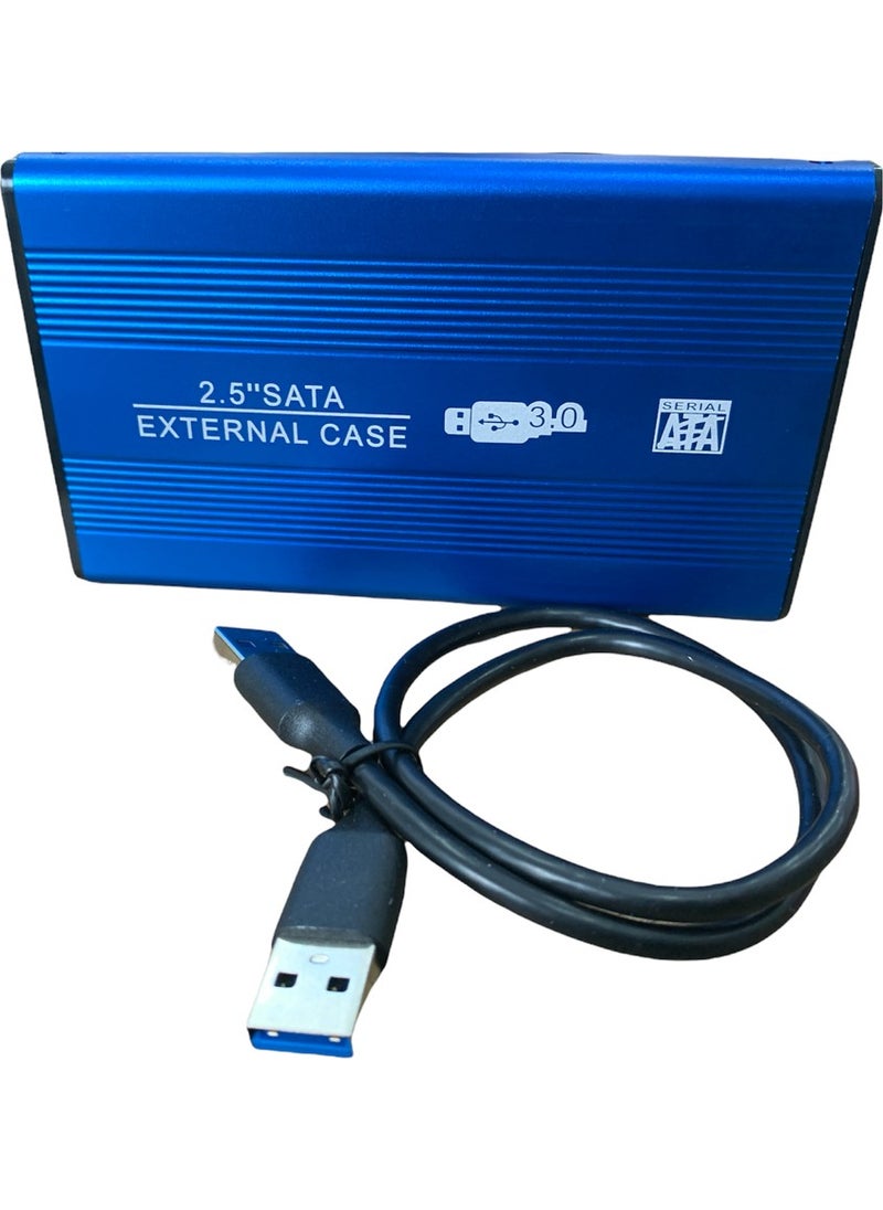 Ata Elektronik - Blue - 2.5 Sata HDD USB 3.0 Harddisk HDD Box - Aluminum Body 2.5'' USB 3.0 Harddiskbox - Image 1