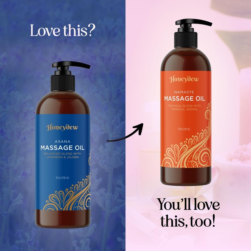 Honeydew Relaxing Sore Muscle Massage Oil for Body - Premium Highly Absorbent Non Greasy Rosemary and Lavender Massage Oil for Massage Therapy with Sweet Almond Oil - Therapeutic Grade Non GMO and Vegan - Image 4