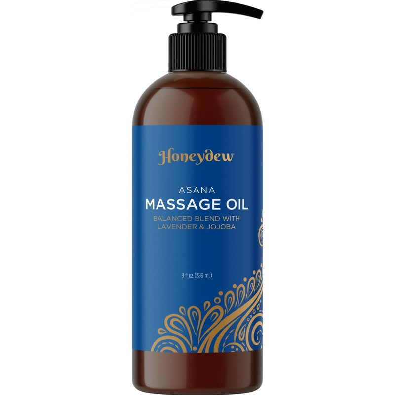 Honeydew Relaxing Sore Muscle Massage Oil for Body - Premium Highly Absorbent Non Greasy Rosemary and Lavender Massage Oil for Massage Therapy with Sweet Almond Oil - Therapeutic Grade Non GMO and Vegan - Image 1