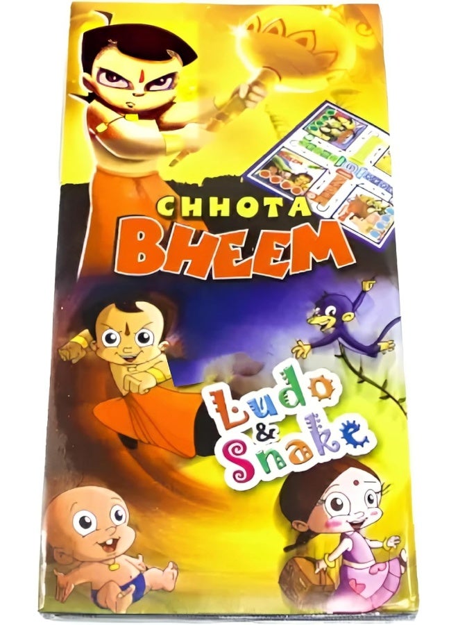 Biella Chhota Bheem Ludo Snake And Ladder Folding Design And Light-Weight Board Game For Kids And Adults  - Image 1