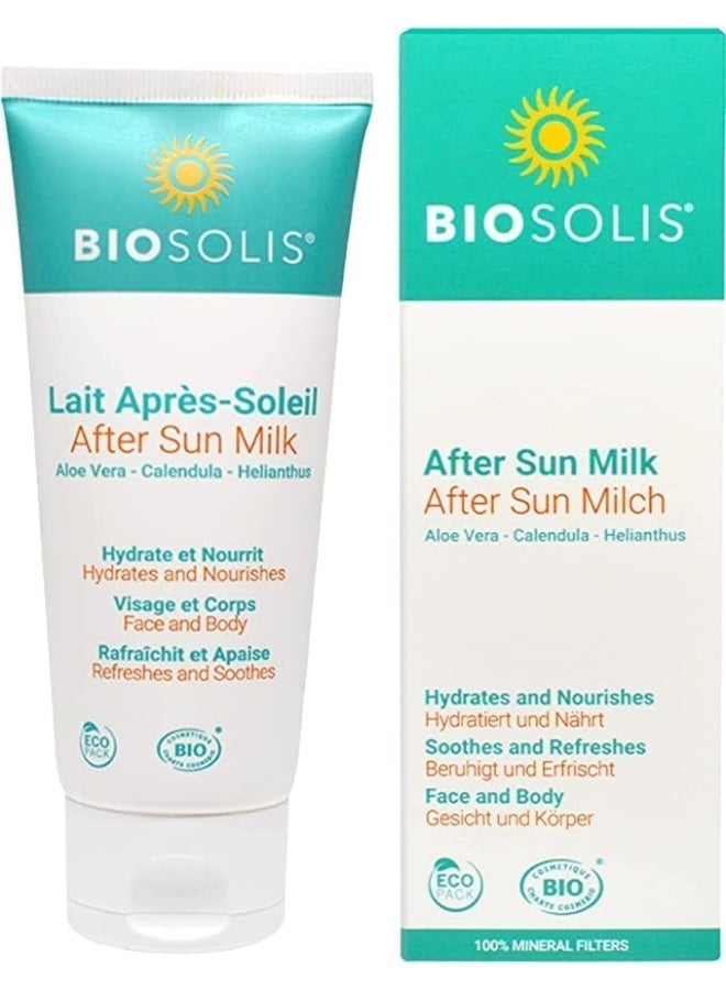 بيوسوليس حليب عضوي بعد التعرض لأشعة الشمس مع الصبار والآذريون وعباد الشمس 100 مل - Image 4