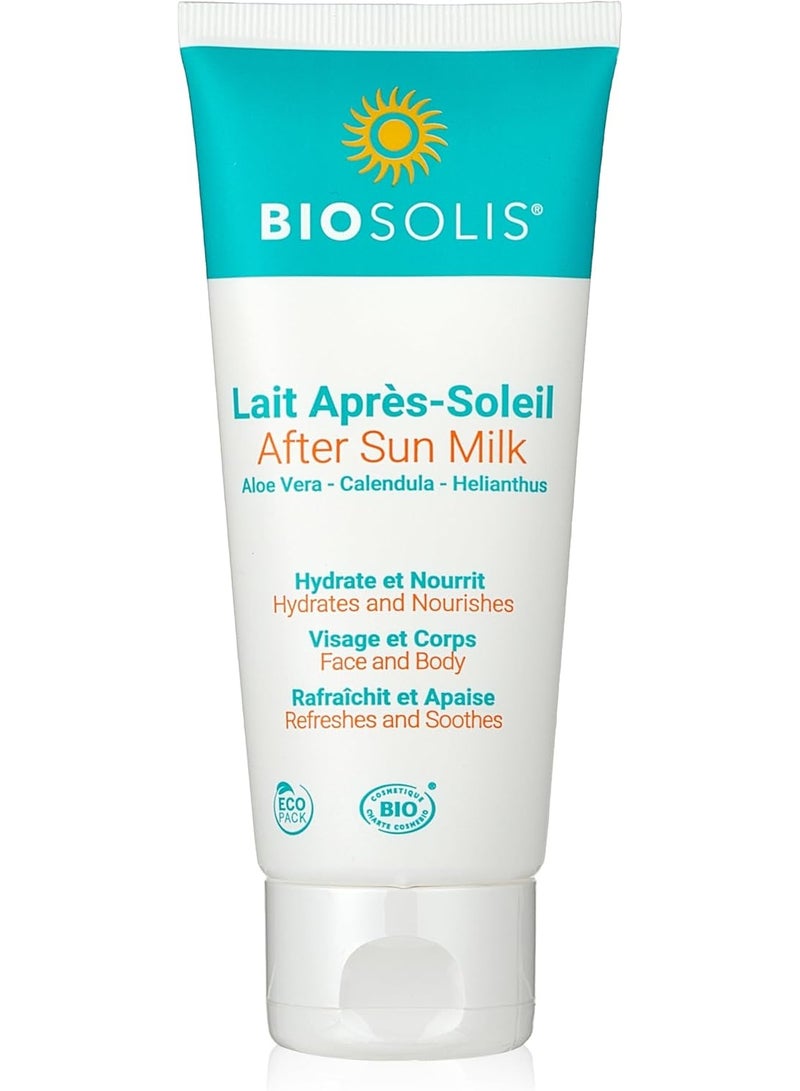 بيوسوليس حليب عضوي بعد التعرض لأشعة الشمس مع الصبار والآذريون وعباد الشمس 100 مل - Image 1