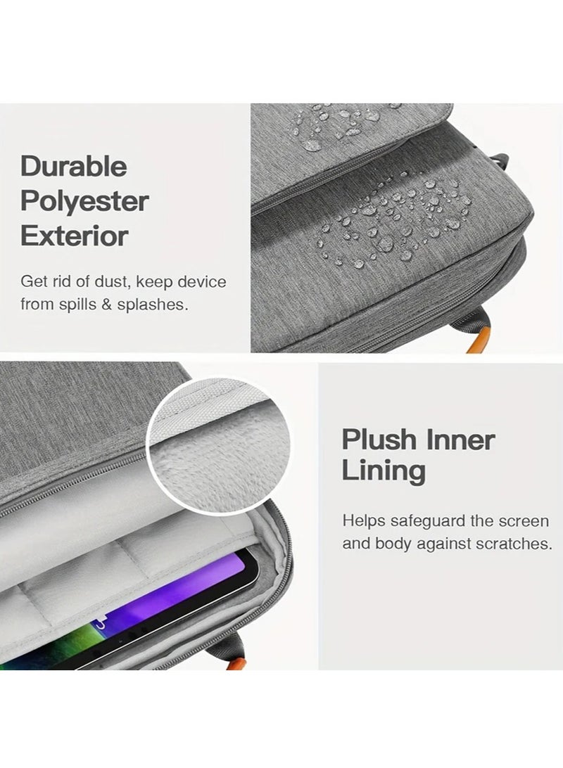 Leon Home 12.9-13.3 Inch Tablet Sleeve Bag Compatible with iPad Pro 12.9 M2 2022/2021/2020 Surface Laptop Go 12.4" Galaxy Tab S8+/S9+ 12.4" 2022/2023 Handle Carrying Case with Shoulder Strap - Image 2