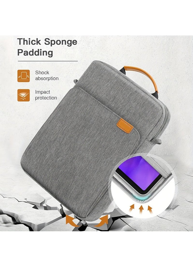 Leon Home 12.9-13.3 Inch Tablet Sleeve Bag Compatible with iPad Pro 12.9 M2 2022/2021/2020 Surface Laptop Go 12.4" Galaxy Tab S8+/S9+ 12.4" 2022/2023 Handle Carrying Case with Shoulder Strap - Image 3