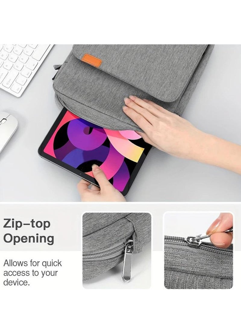 Leon Home 12.9-13.3 Inch Tablet Sleeve Bag Compatible with iPad Pro 12.9 M2 2022/2021/2020 Surface Laptop Go 12.4" Galaxy Tab S8+/S9+ 12.4" 2022/2023 Handle Carrying Case with Shoulder Strap - Image 4