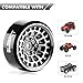 GLOBACT Aluminum Alloy 13 Beadlock Wheels 375mm Offset for SCX24 AX24 TRX4M Upgrade 118 124 RC Crawler Parts Black - Image 4