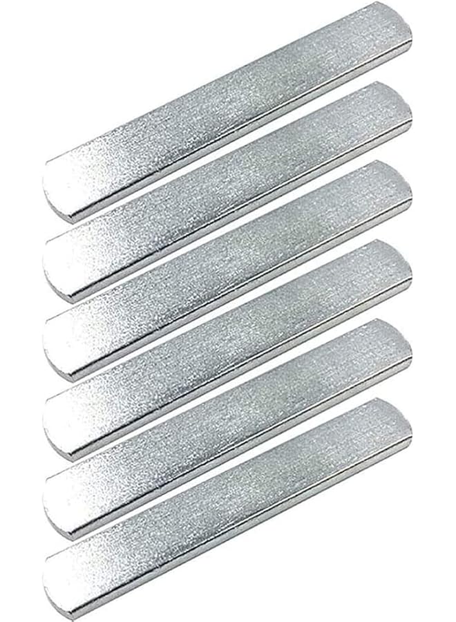 Leng Ke 6PCS Steel Plates for Weighted Vest Fitness Weighted Plates for Strength Training Jogging Sports Running Gym (Silver) - Image 1