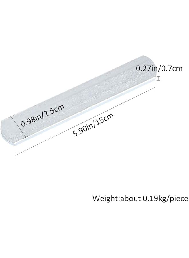 Leng Ke 6PCS Steel Plates for Weighted Vest Fitness Weighted Plates for Strength Training Jogging Sports Running Gym (Silver) - Image 3