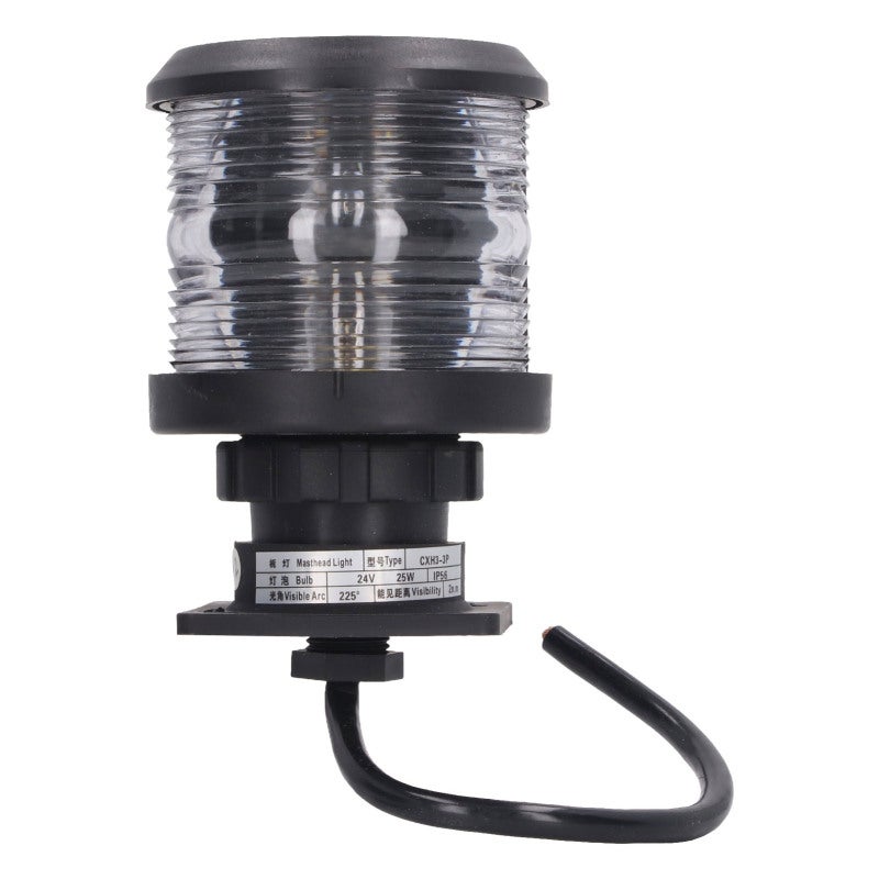LED Marine Navigation Light: 25W Low Power Consumption, IP56 Waterproof, PA GF PC Copper Alloy Material - All Round Masthead Lamp for Vessels Less Than 12m - Image 1