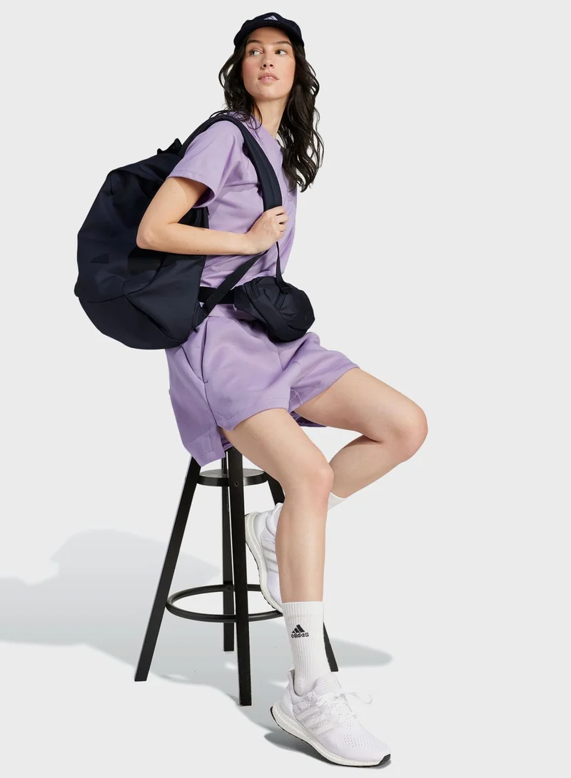 adidas شورت مزين بحروف "Z.N.E."