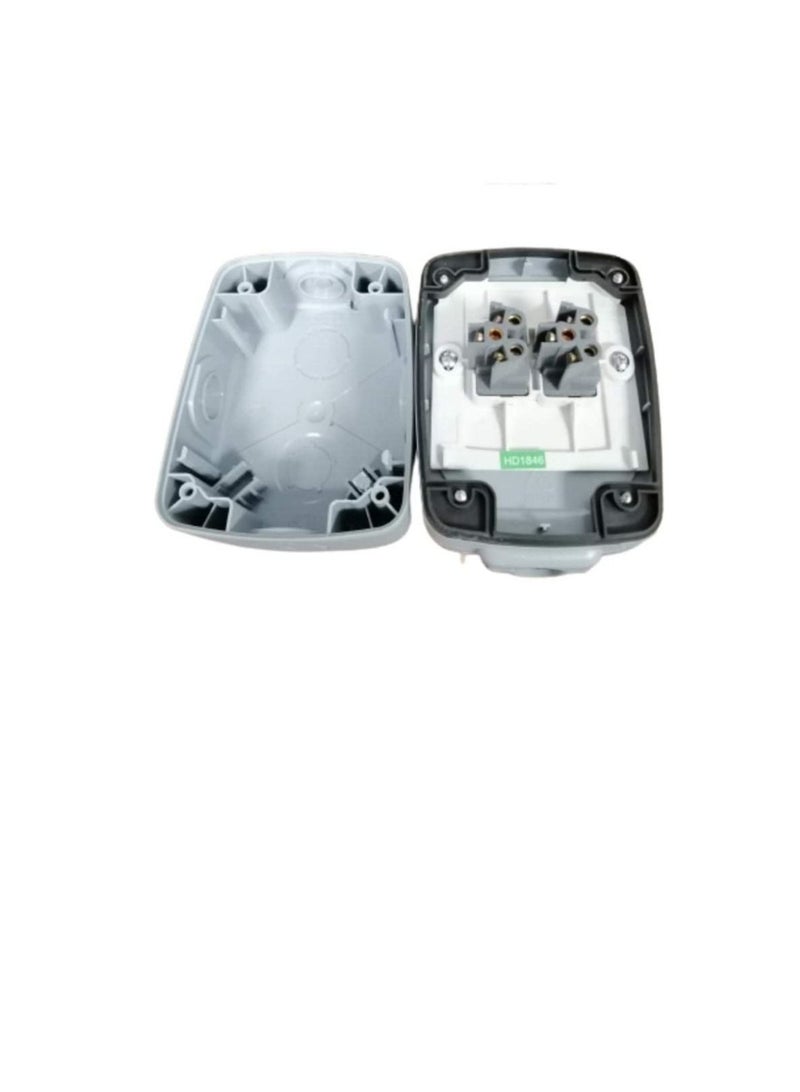 ام كي MK 86403GRY دليل على الطقس كهربائي Masterseal مدمج مع 3 Gang 2 Way Switch - Image 3