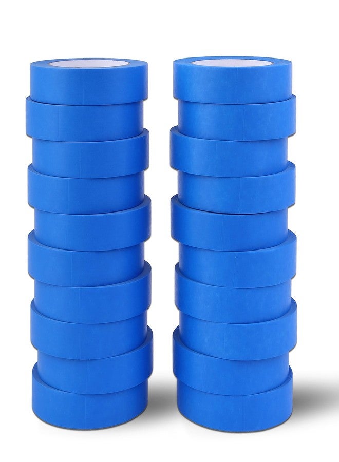 EFOK Blue Painters Tape 1 Inch Bulk - Paint Tape 20 Rolls x 1 Inch x 55 Yards - Painter's Tape Blue Masking Tape for Walls Painting Packing Automotive Home, Total 1100 Yards - Image 1