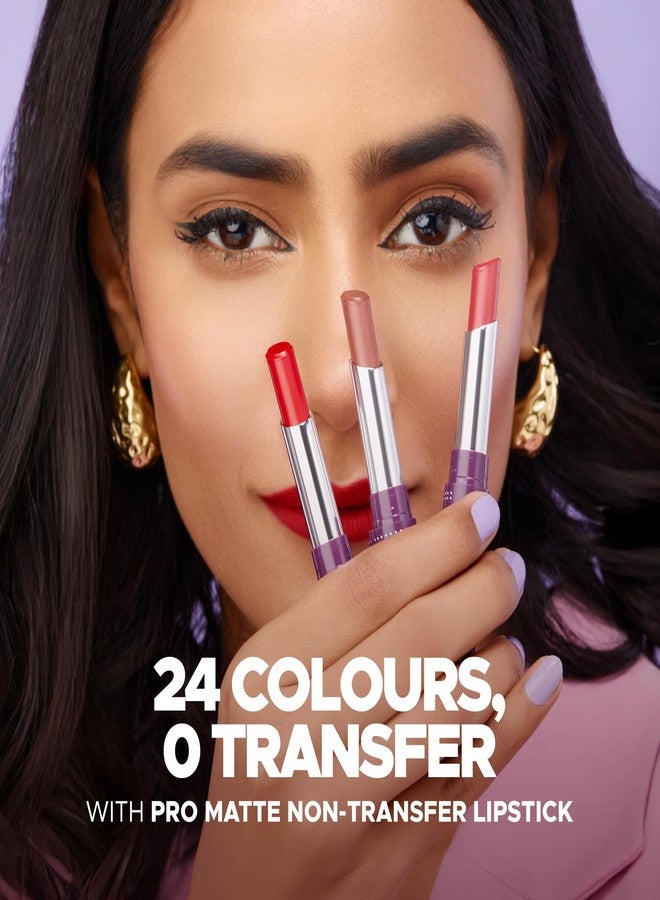 Hilary Rhoda Pro Matte Non-Transfer Lipstick | Waterproof & Smudge-Proof | 12-Hour Long Stay | 24 Shades Available | Highly Pigmented Matte Finish Lipstick | 2g - (Nude Brown | Shade 03) - Image 3