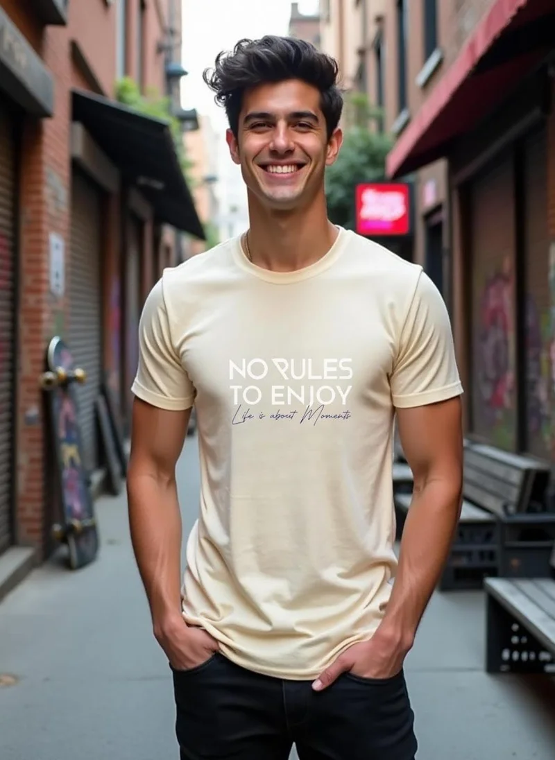 Nobero  Nobero Men’s T-Shirt | Casual & Comfortable Everyday Wear for Men | Best Price UAE
