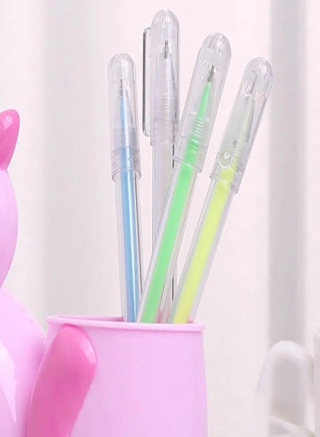 ARTLABEL Cute Dinosaur Desk Alarm Clock with Pen Stand for Girls & Boys Kids Room Decor (Dino Pen Stand (Pink)) - Image 5