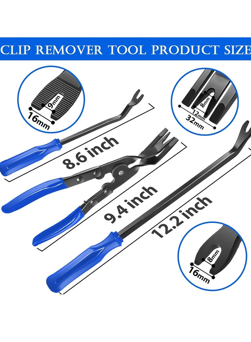 general Car Clip Removal Tool, 3 Pcs Panel Clip Pliers Set Fastener Remover, Auto Retainer Clip Trim Rivet Removal Tool Kit - Image 2