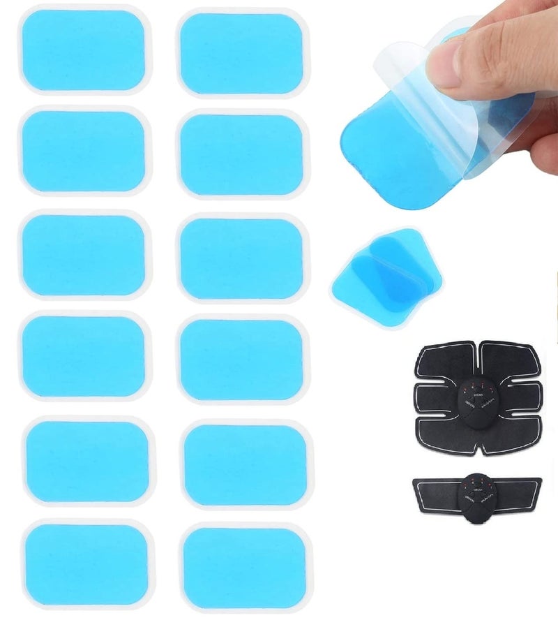 Agam TENS EMS Electrode Gel Pads Replacement for Muscle Stimulator, Pain Relief Therapy Pads Compatible with TENS Unit (Reusable & Self Adhesive) Pack of 12 - Image 1