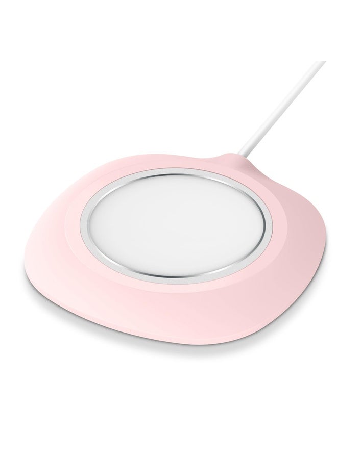 Case Cover Silicone Protective Case for MagSafe Wireless Charger(Pink)